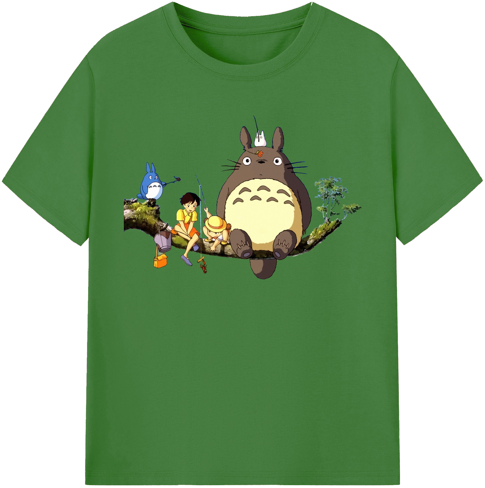 （画像用） となりのトトロ 草壁メイ 草壁サツキ My Neighbor Totoro Satsuki Kusakabe Mei Kusakabe レディースカジュアルプリントTシャツ（綿100％）